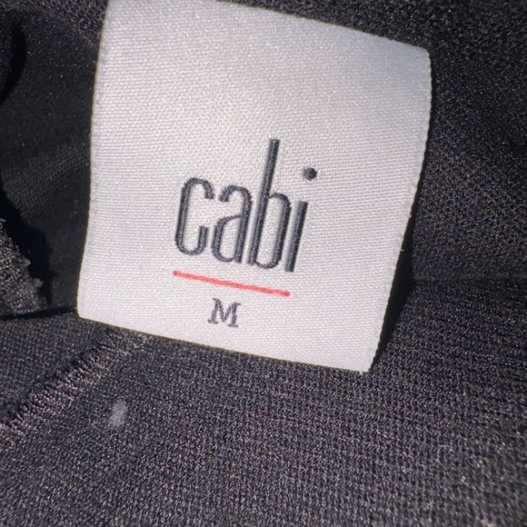 Cabi Black Stretch Utility Jacket Women’s Medium Textured Knit Button Front BJ2 - Picture 4 of 6